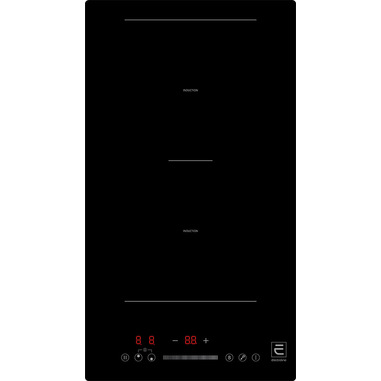 Electroline IHES2D30F piano cottura a induzione Nero Da incasso 28.8cm 2 zone comandi slider